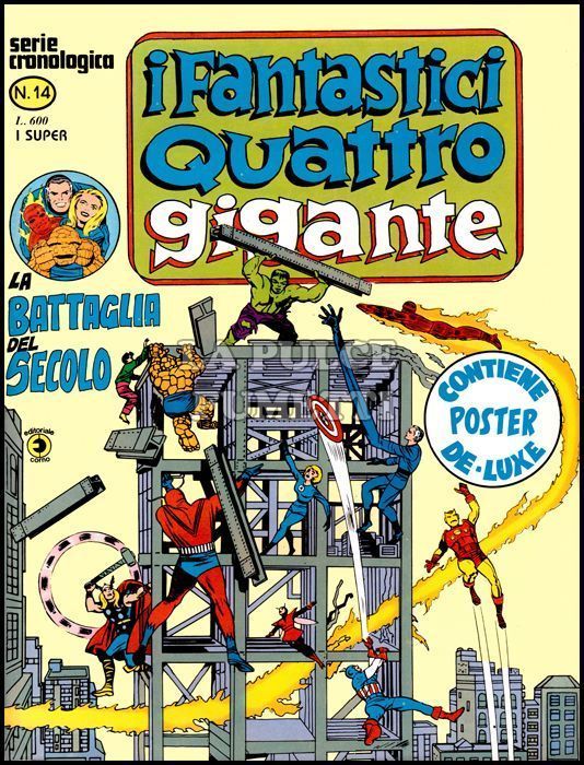 FANTASTICI QUATTRO GIGANTE #    14: LA BATTAGLIA DEL SECOLO + POSTER DA EDICOLA